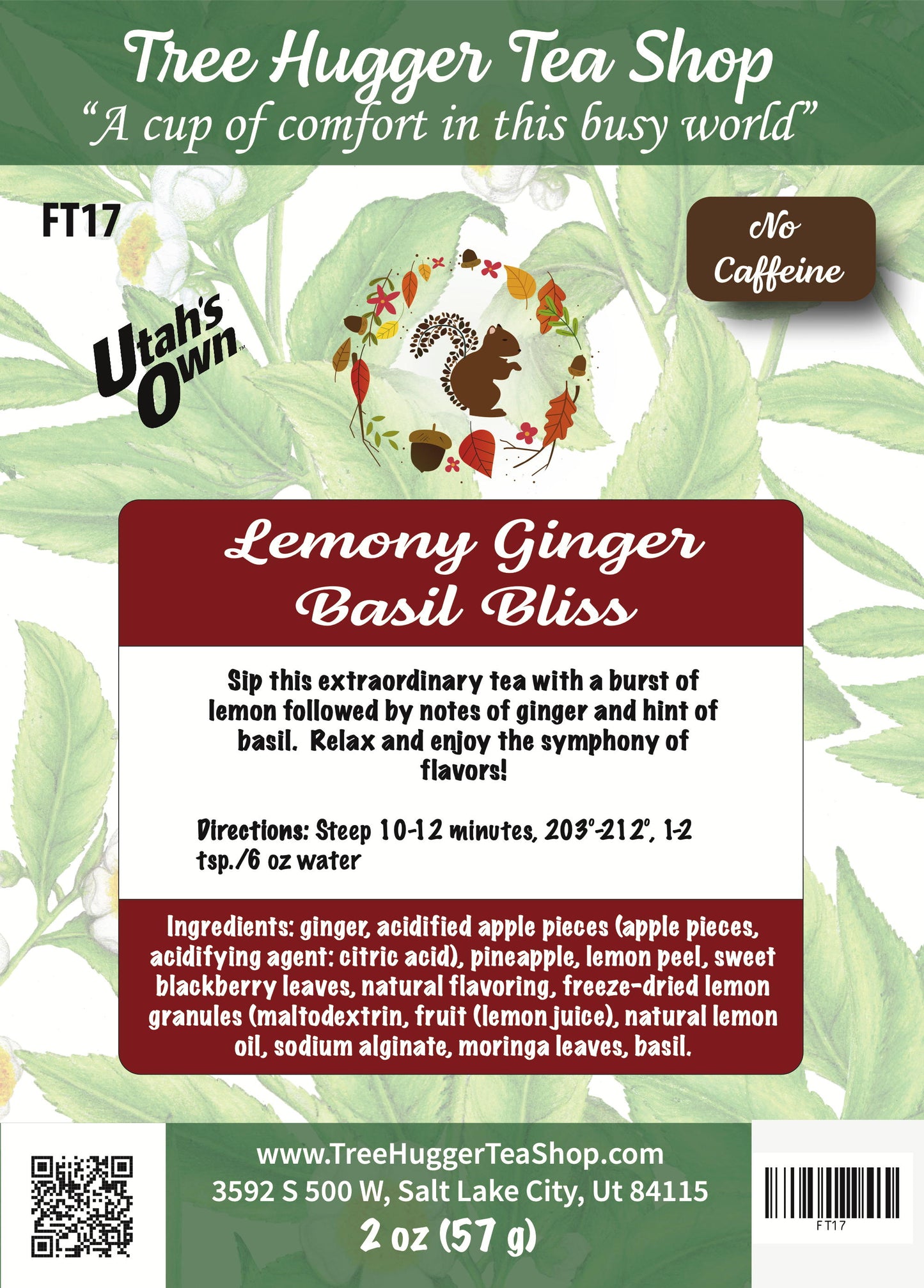 Lemony Ginger Basil Bliss